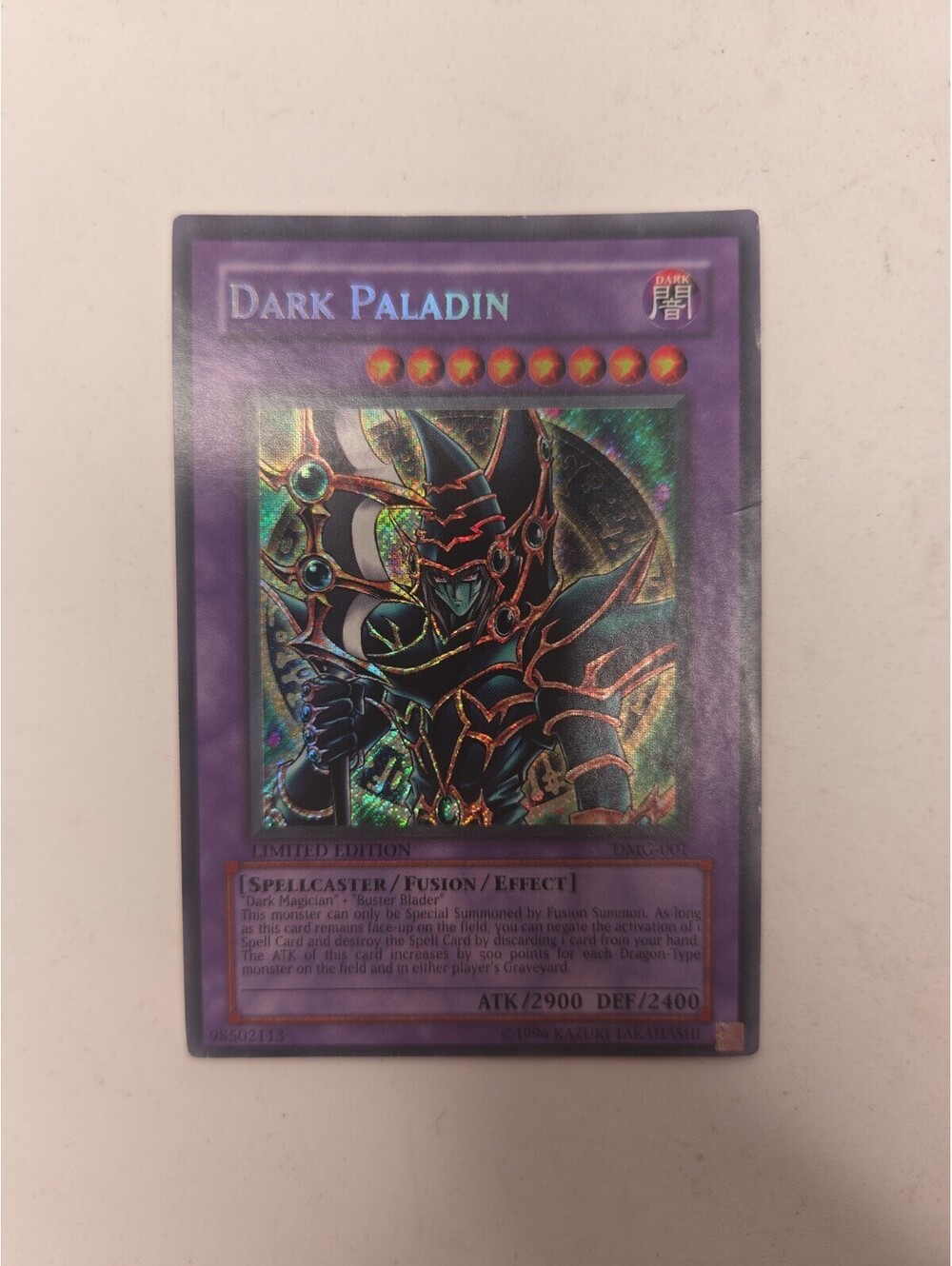 Dark Paladin DMG-001 Secret Rare Limited Edition Promo Yugioh LP